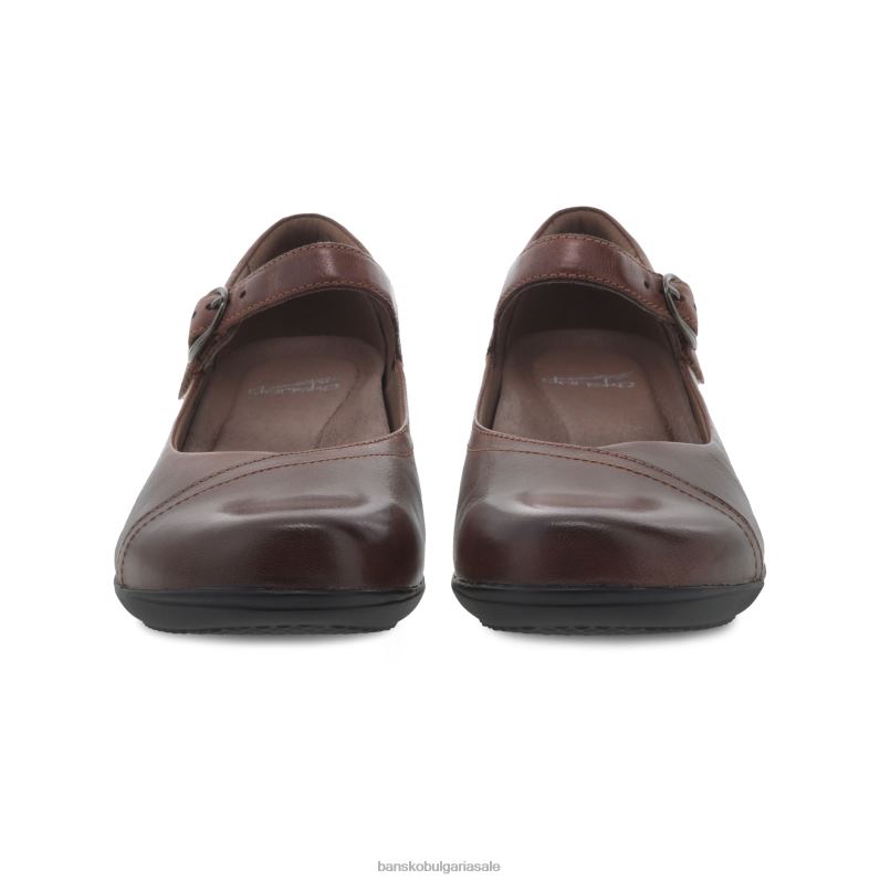 Dansko кестеново полирано теле Жени фауна JDTJ152 Мери Джейнс