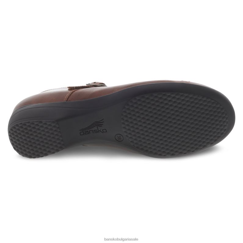 Dansko кестеново полирано теле Жени фауна JDTJ152 Мери Джейнс