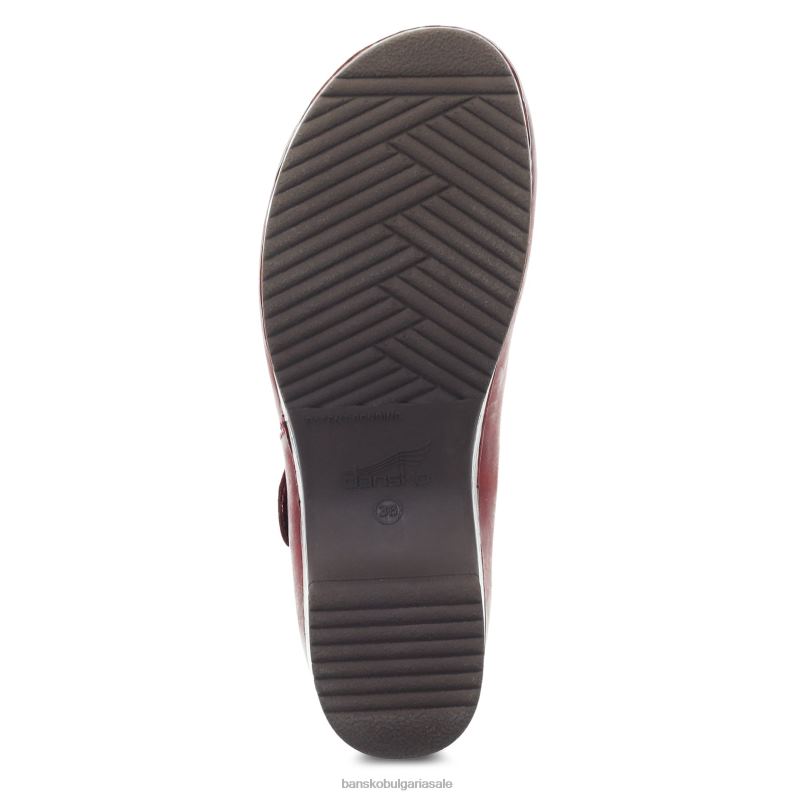 Dansko червено восъчно полирано Жени Беатрис JDTJ154 Мери Джейнс