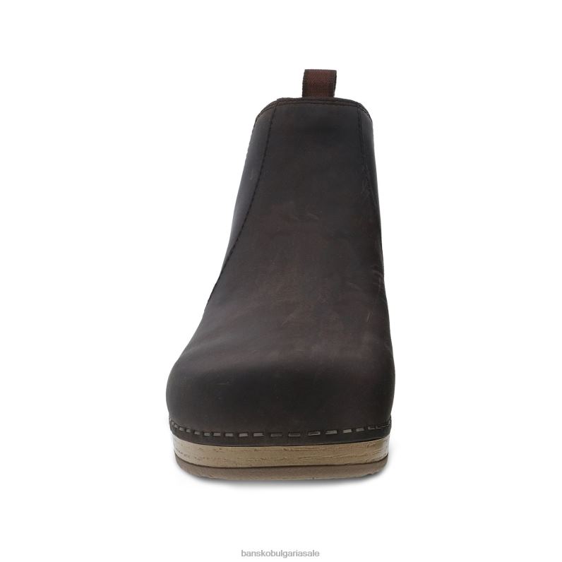 Dansko кафяво намаслено издърпайте нагоре Жени бека JDTJ224 ботуши и ботуши