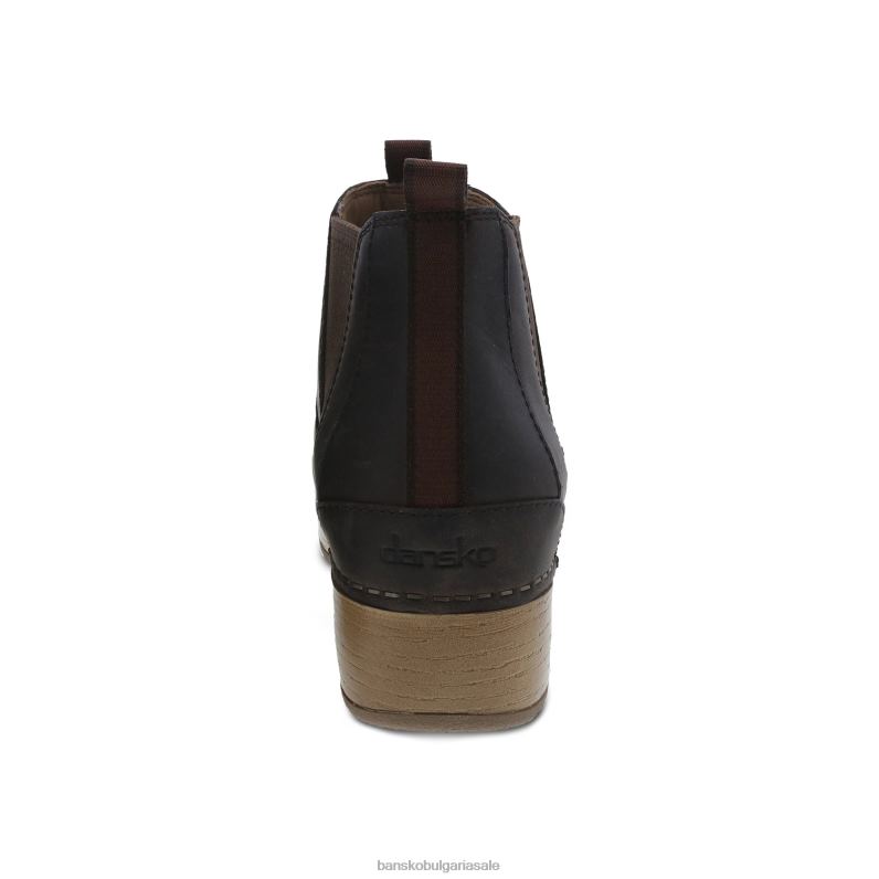 Dansko кафяво намаслено издърпайте нагоре Жени бека JDTJ224 ботуши и ботуши