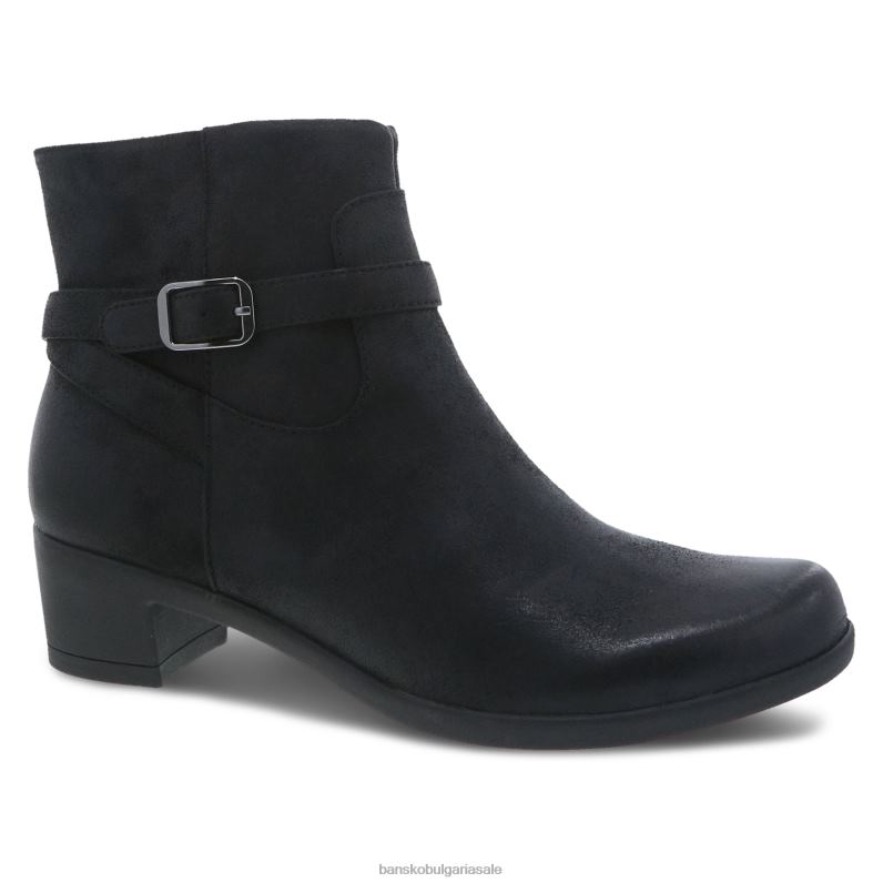 Dansko черен полиран велур Жени кегни JDTJ227 ботуши и ботуши