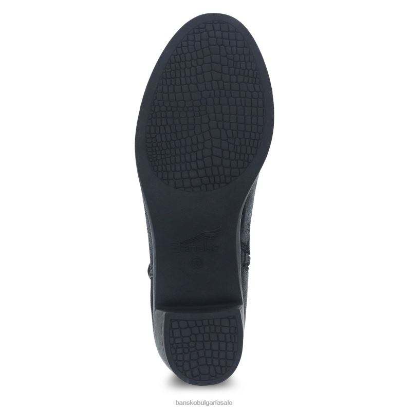 Dansko черен полиран велур Жени кегни JDTJ227 ботуши и ботуши