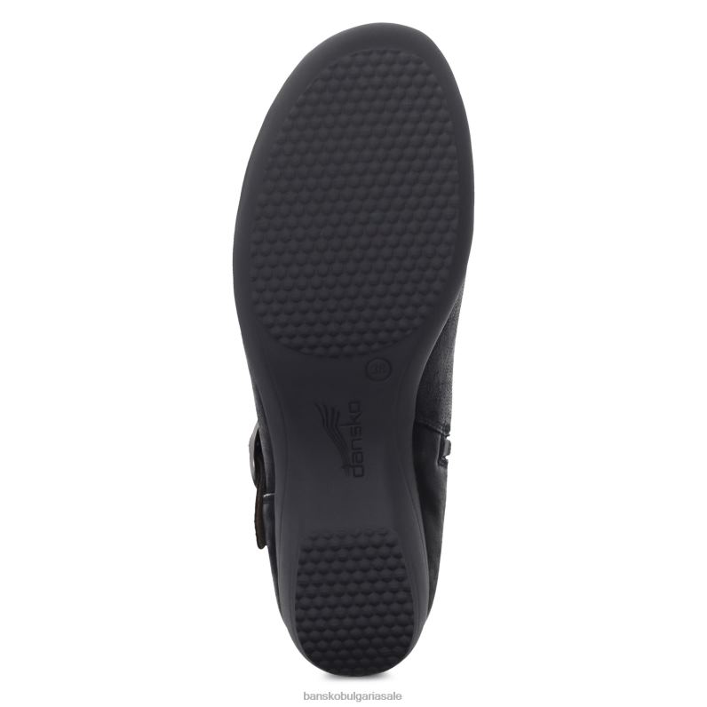 Dansko черен полиран набук Жени вяра JDTJ228 ботуши и ботуши