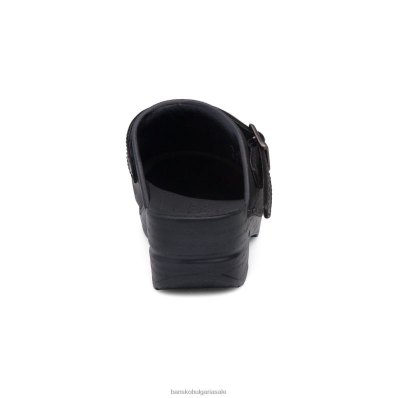 Dansko намазана с черно масло Жени Ингрид JDTJ169 мулета и чехли