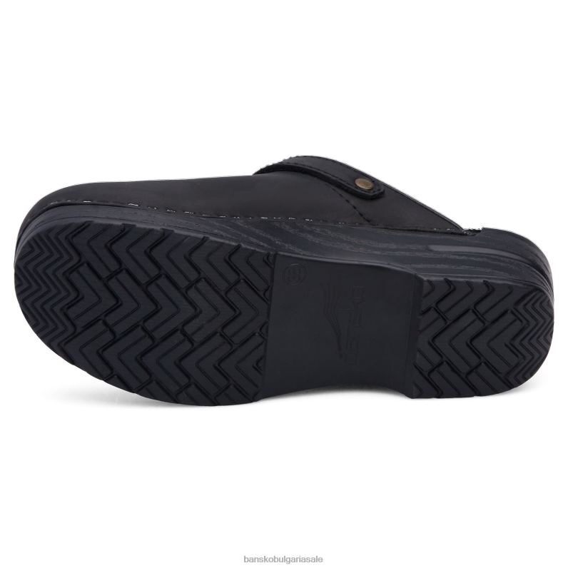 Dansko намазана с черно масло Жени Ингрид JDTJ169 мулета и чехли