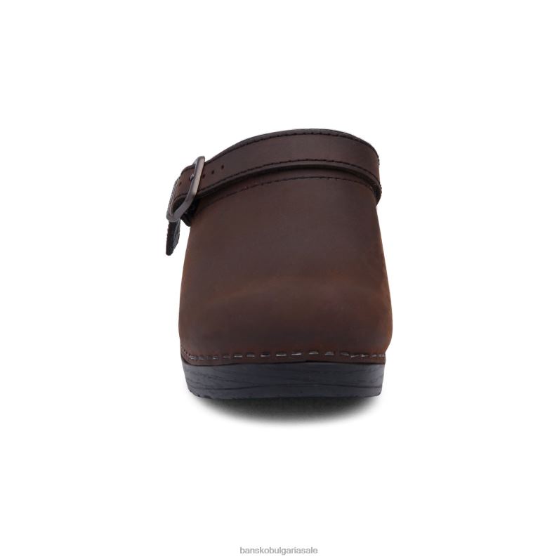 Dansko антично кафяво/черно Жени Ингрид JDTJ170 мулета и чехли