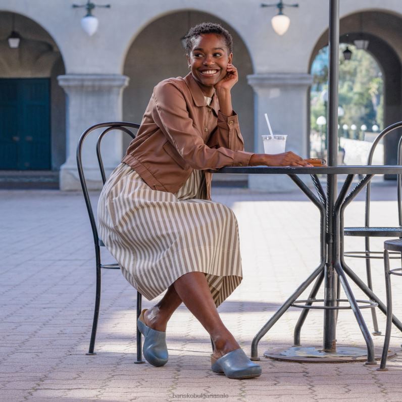 Dansko деним, фрезован, полиран Жени талула JDTJ186 мулета и чехли