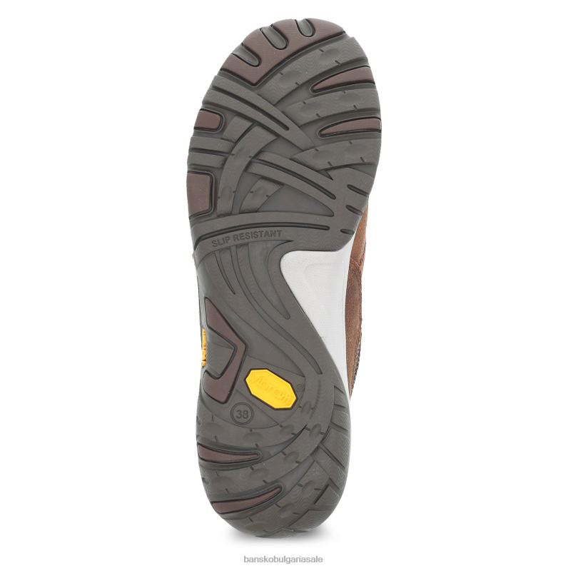 Dansko кафяв полиран велур Жени пейсли JDTJ293 мулета и чехли