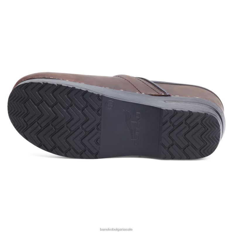 Dansko антично кафяво омаслено Жени тесен про JDTJ233 сабо