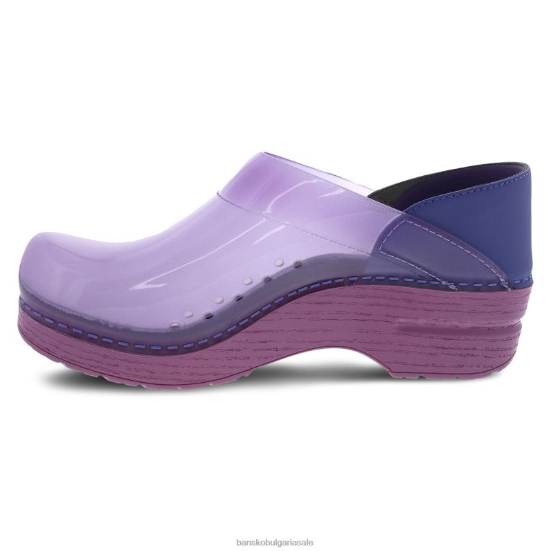 Dansko лилаво полупрозрачен Жени професионален JDTJ24 сабо