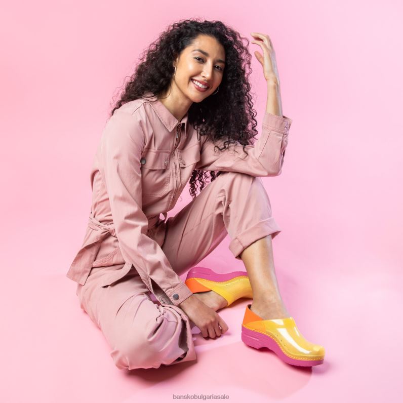 Dansko жълт полупрозрачен Жени професионален JDTJ25 сабо