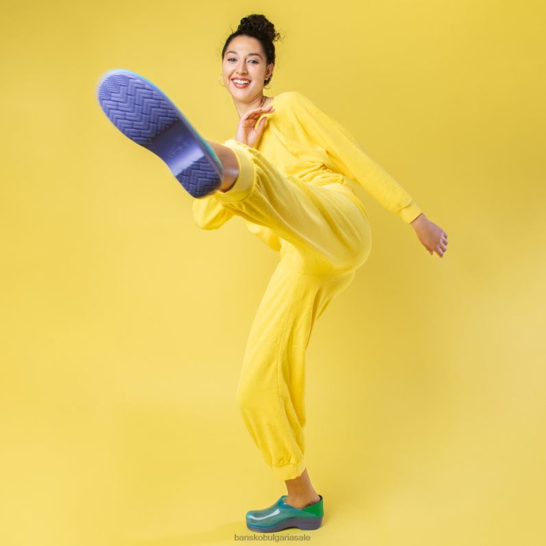 Dansko синьо полупрозрачно Жени професионален JDTJ26 сабо