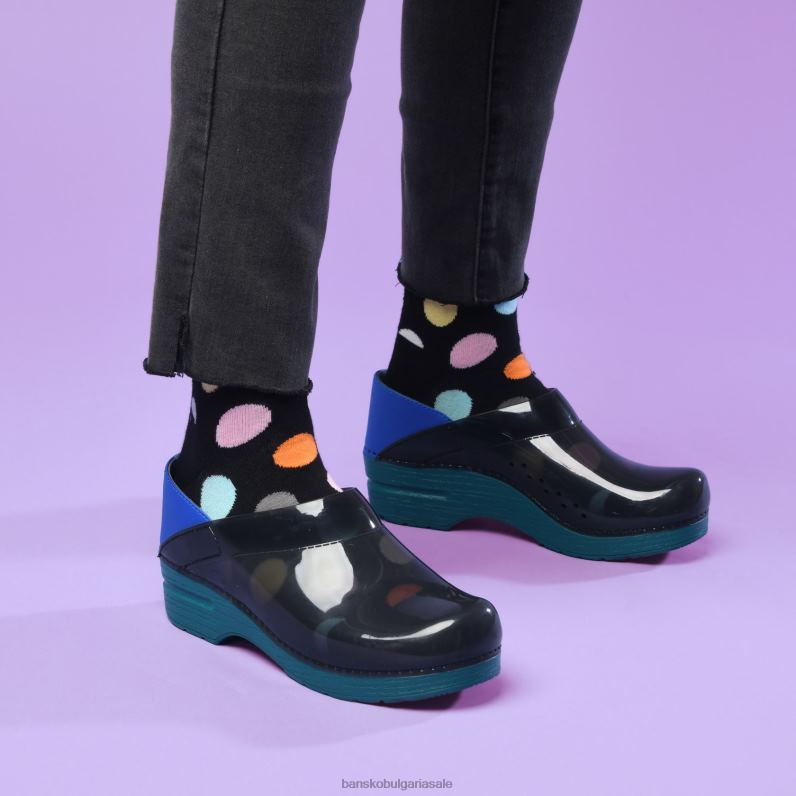 Dansko черен полупрозрачен Жени професионален JDTJ27 сабо