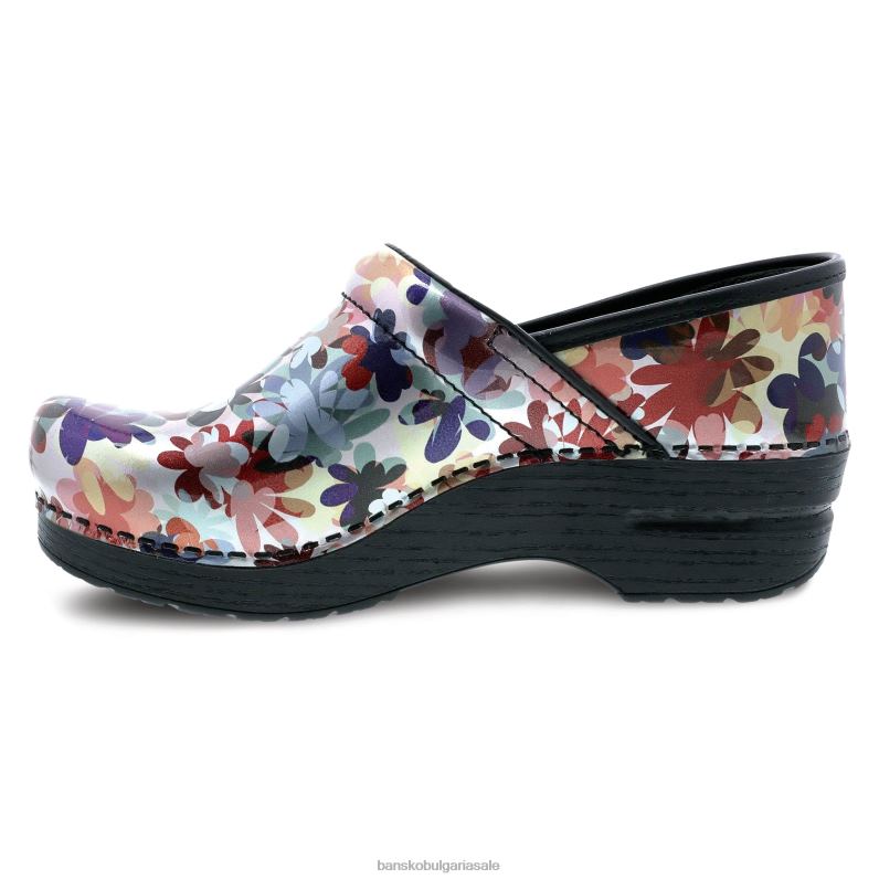 Dansko бохо цветен патент Жени професионален JDTJ29 сабо