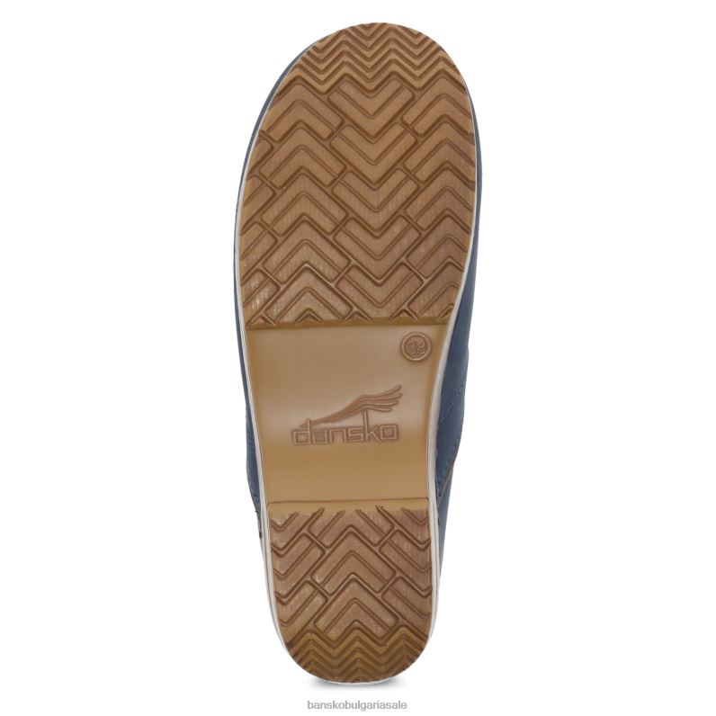 Dansko дънков полиран набук Жени професионален JDTJ33 сабо