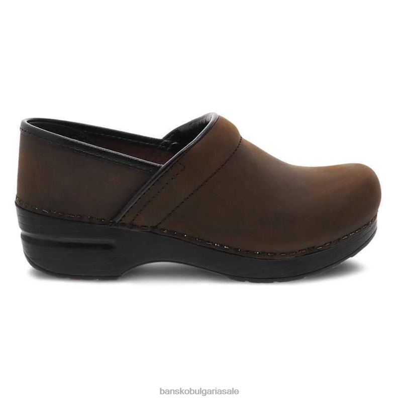 Dansko антично кафяво омаслено Жени персонализиран професионалист JDTJ46 сабо