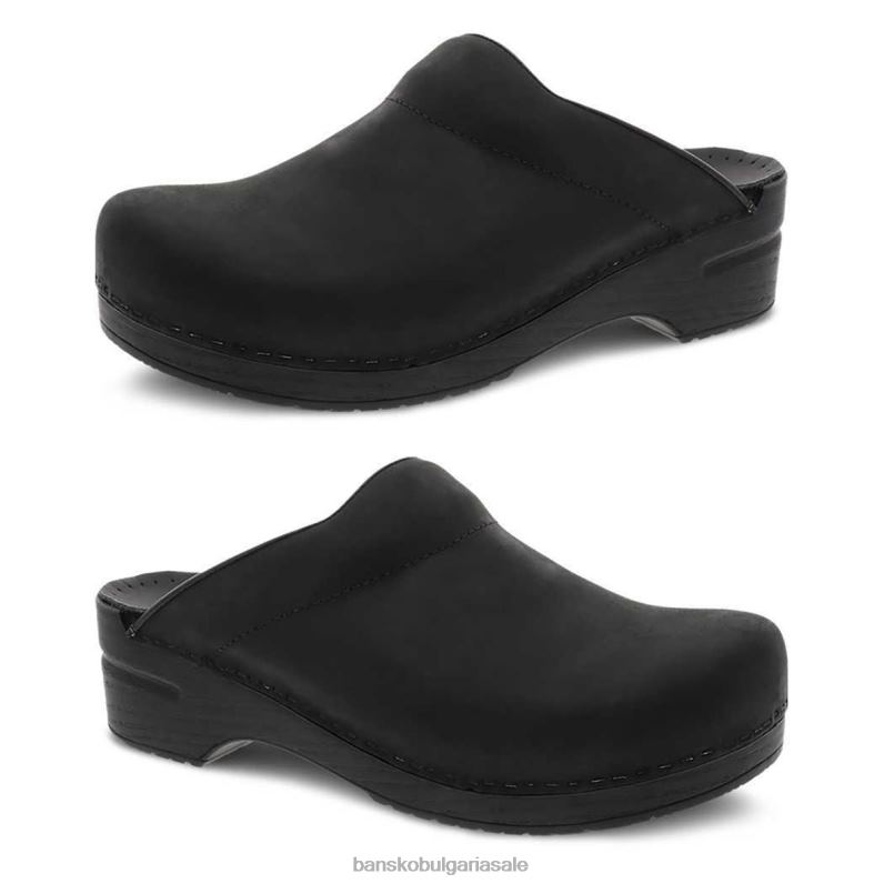 Dansko намазана с черно масло Жени персонализиран карл JDTJ54 сабо