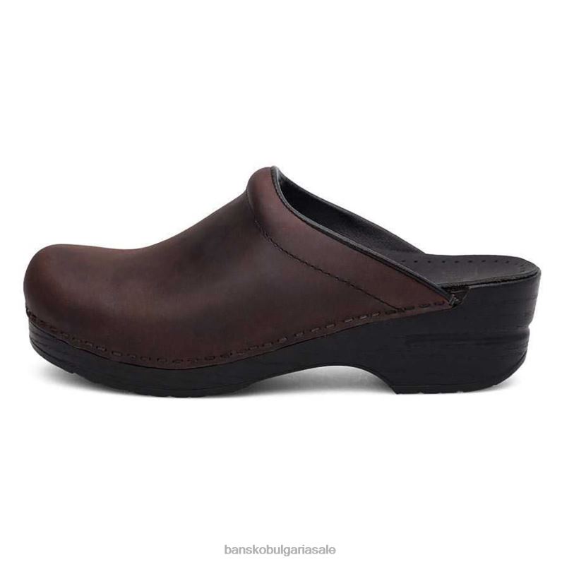 Dansko антично кафяво омаслено Жени персонализирана соня JDTJ55 сабо