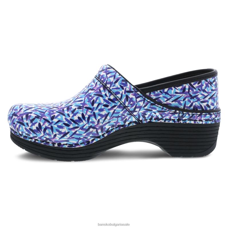 Dansko синя кожа на тире Жени lt професионалист JDTJ43 сабо