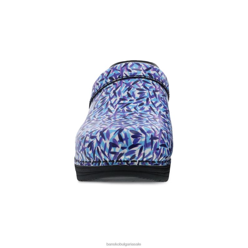 Dansko синя кожа на тире Жени lt професионалист JDTJ43 сабо