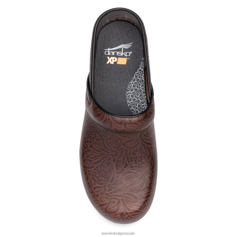 Dansko кафяви флорални инструменти Жени xp 2.0 JDTJ12 сабо