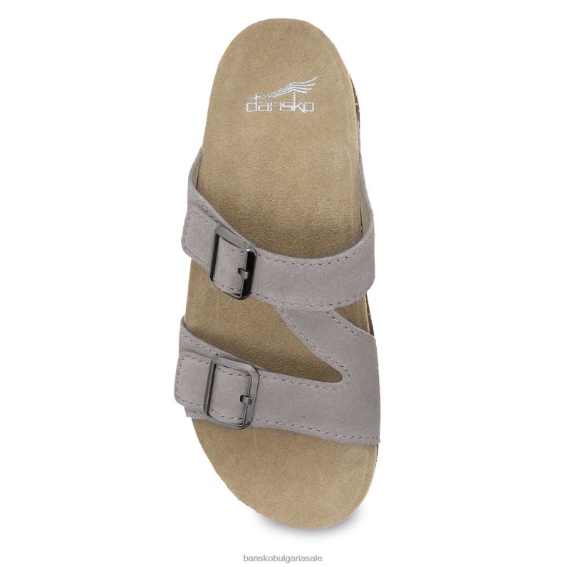 Dansko каменен велур Жени дайна JDTJ102 сандали