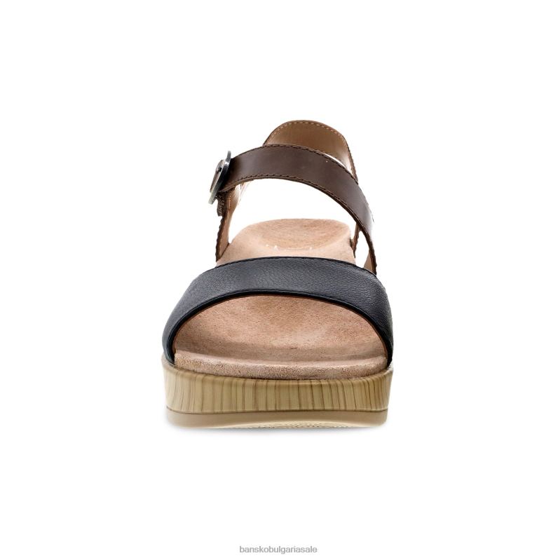 Dansko черна тумблена напа Жени риган JDTJ114 сандали