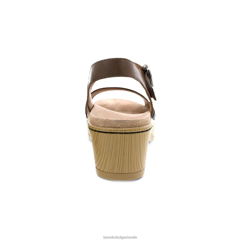 Dansko черна тумблена напа Жени риган JDTJ114 сандали