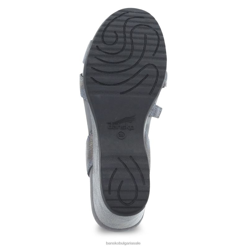 Dansko калаен металик Жени адисън JDTJ115 сандали