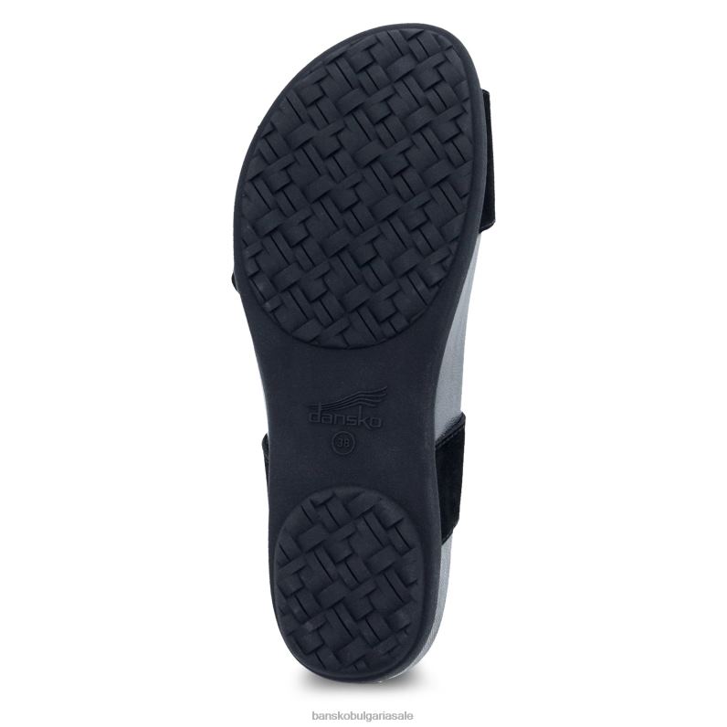 Dansko черен набук Жени Джордин JDTJ118 сандали