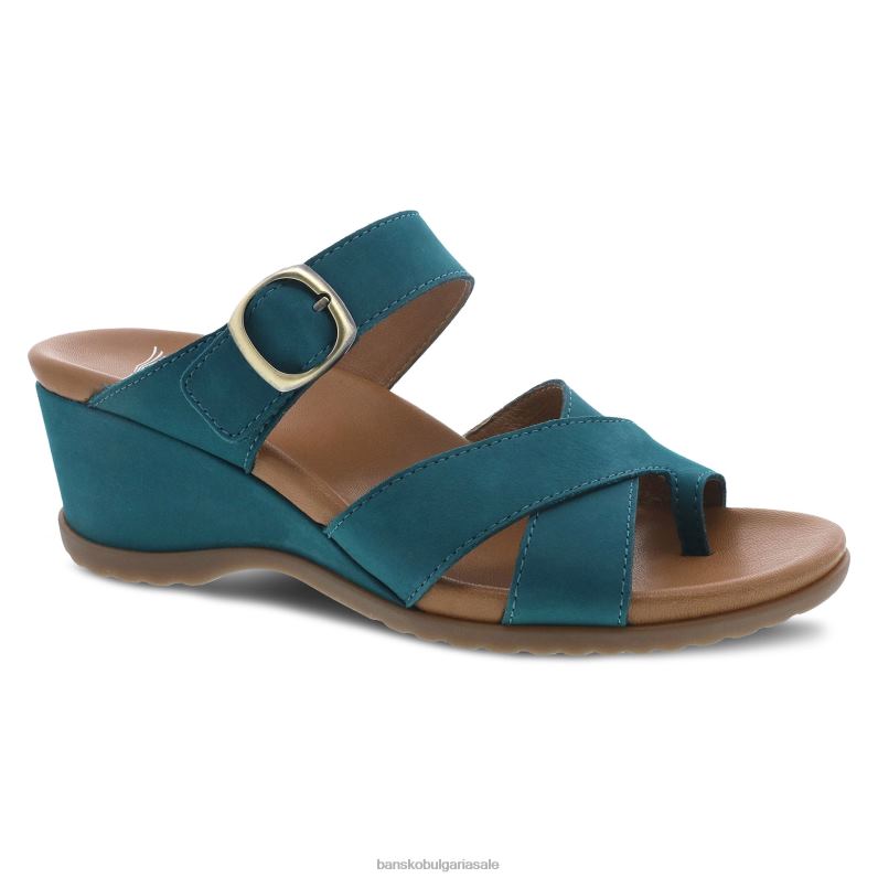 Dansko сив набук Жени Обри JDTJ129 сандали