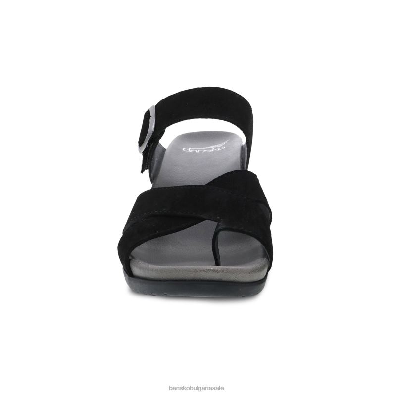 Dansko черен набук Жени Обри JDTJ130 сандали
