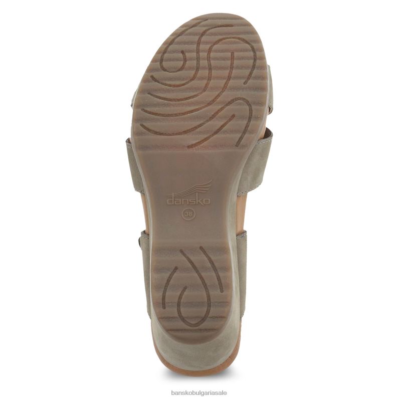 Dansko кафяв набук Жени Обри JDTJ131 сандали