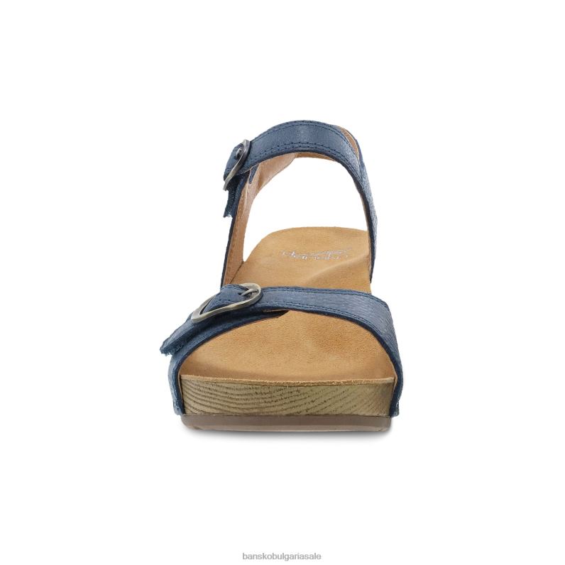 Dansko синьо фрезовано полирано Жени Триша JDTJ132 сандали