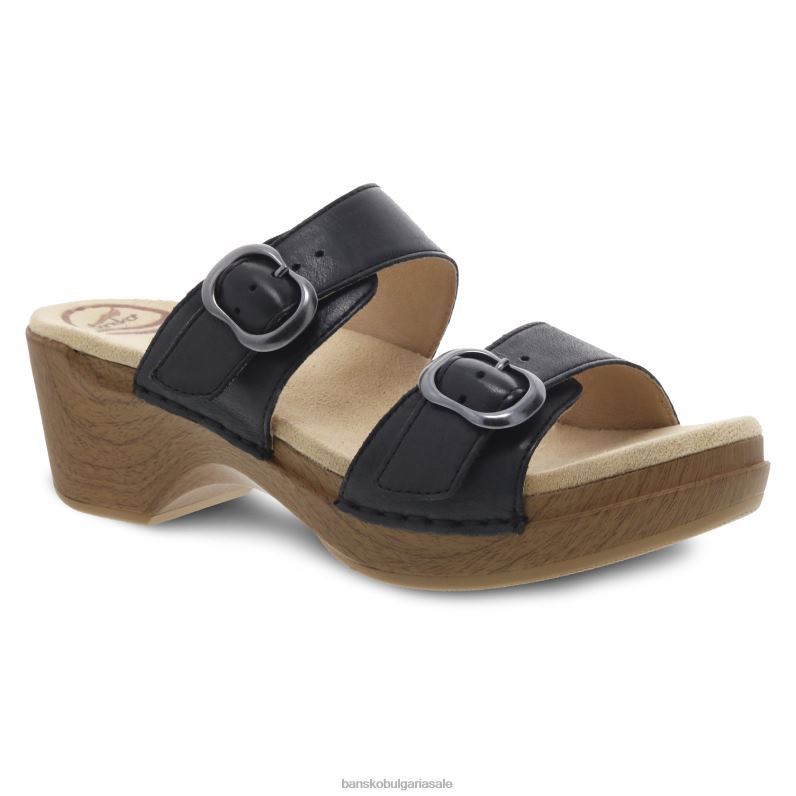 Dansko черно пълнозърнесто Жени Софи JDTJ137 сандали