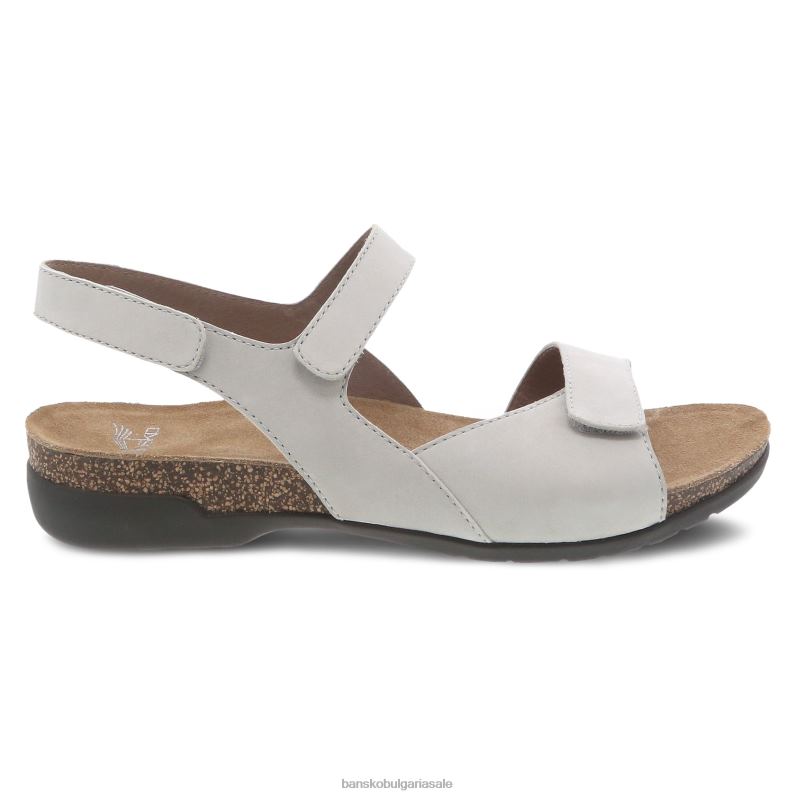 Dansko фрезован набук от слонова кост Жени Ронда JDTJ140 сандали