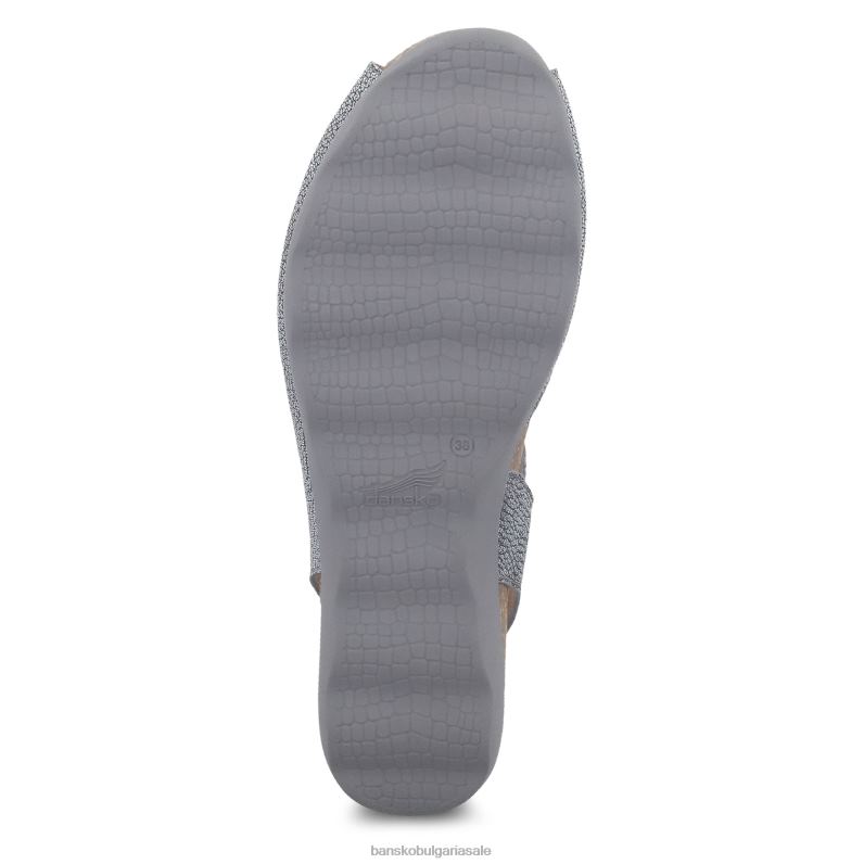 Dansko калаена метална кожа Жени Марси JDTJ142 сандали