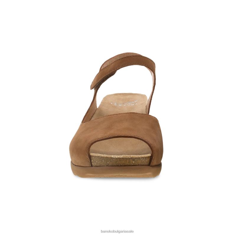 Dansko жълтокафяв смлян набук Жени Марси JDTJ144 сандали