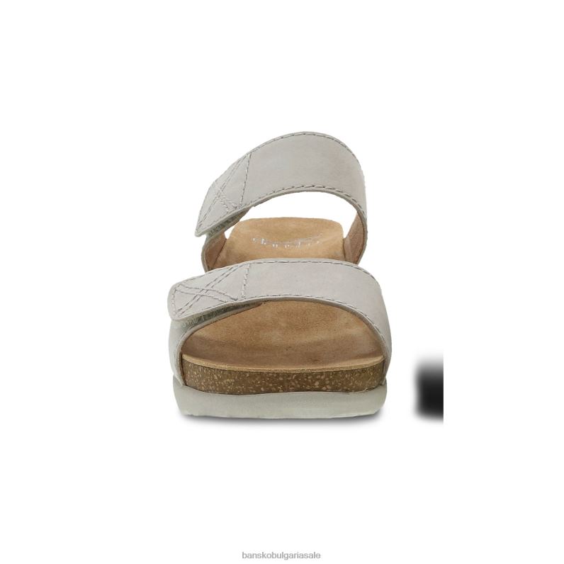 Dansko фрезован набук от слонова кост Жени луда JDTJ148 сандали