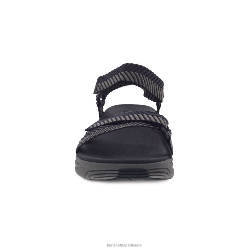 Dansko черна лента от рибена кост Жени ракел JDTJ68 сандали