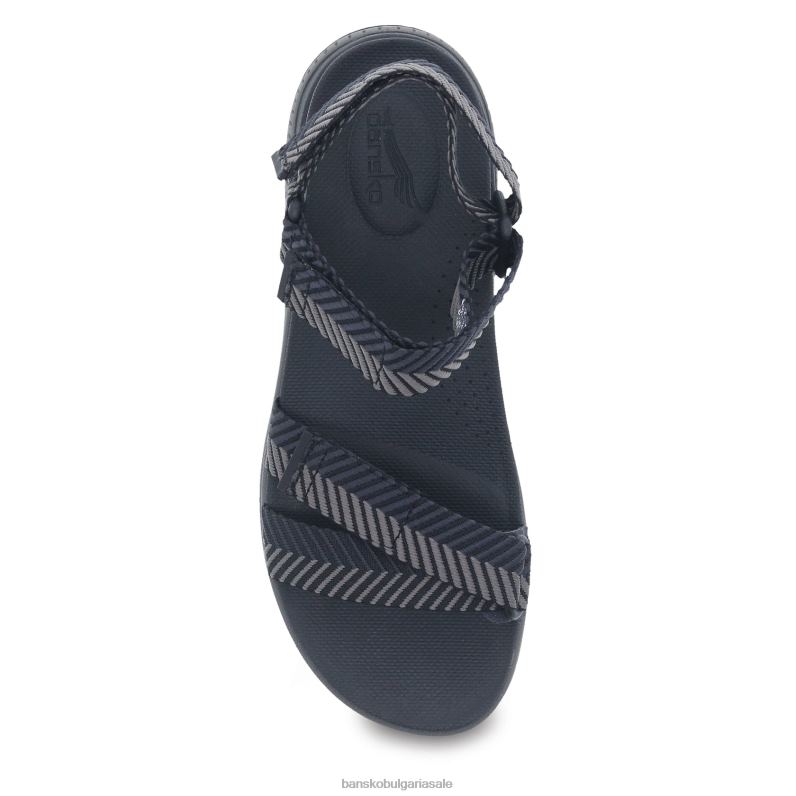 Dansko черна лента от рибена кост Жени ракел JDTJ68 сандали