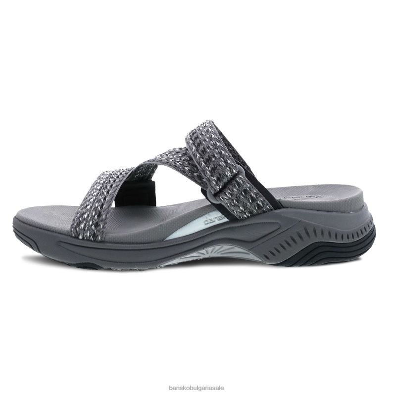 Dansko сива мулти лента Жени розетка JDTJ71 сандали