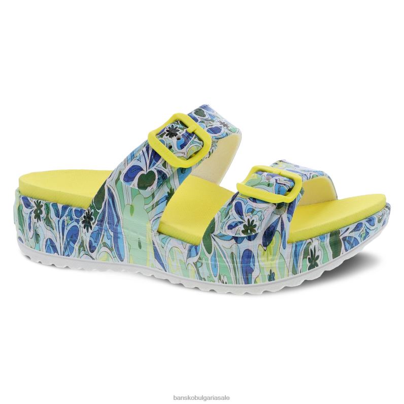 Dansko хипи флорални Жени канди JDTJ93 сандали