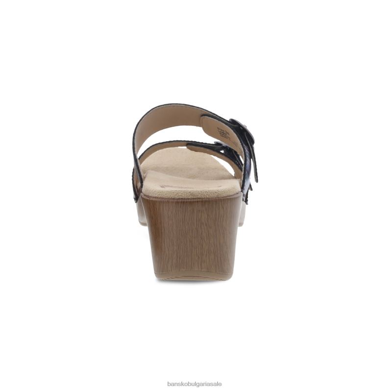 Dansko кожа с метални ивици Жени sophie metallic райе JDTJ136 сандали