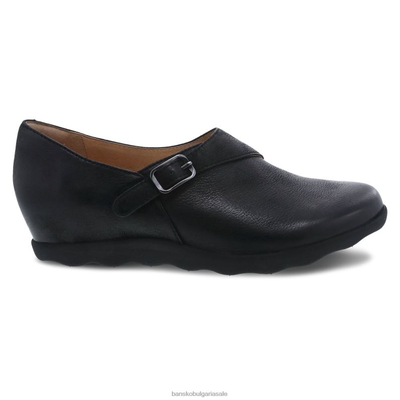 Dansko черен полиран набук Жени мариса JDTJ248 токчета и клинове