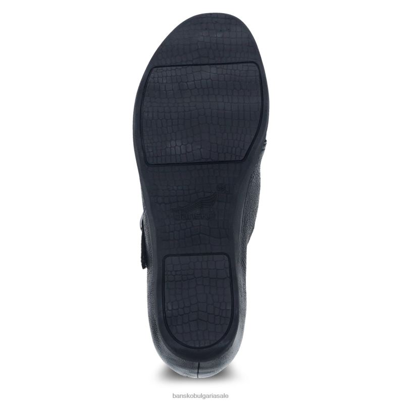 Dansko черен полиран набук Жени мариса JDTJ248 токчета и клинове