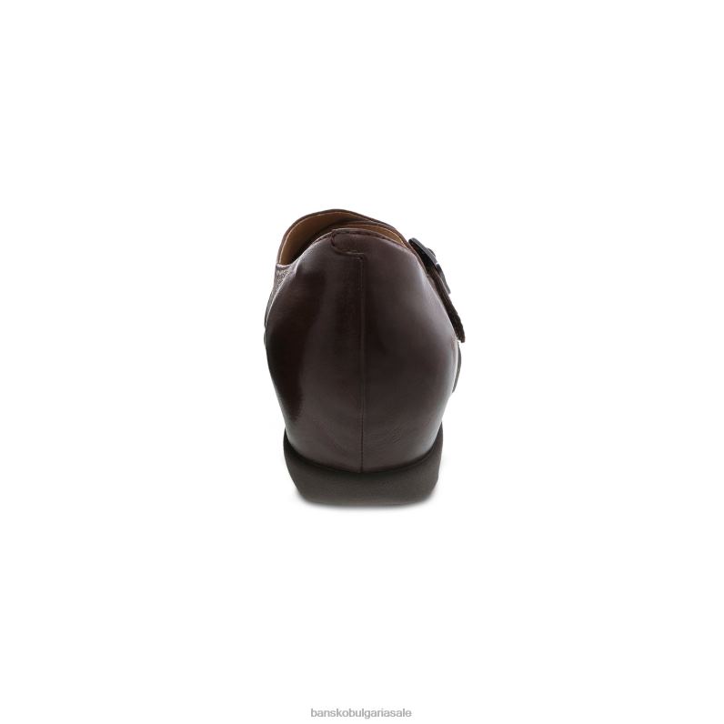 Dansko кафяв полиран набук Жени мариса JDTJ249 токчета и клинове