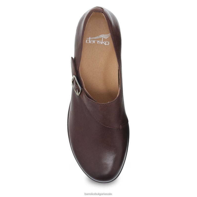 Dansko кафяв полиран набук Жени мариса JDTJ249 токчета и клинове