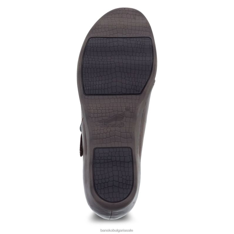 Dansko кафяв полиран набук Жени мариса JDTJ249 токчета и клинове